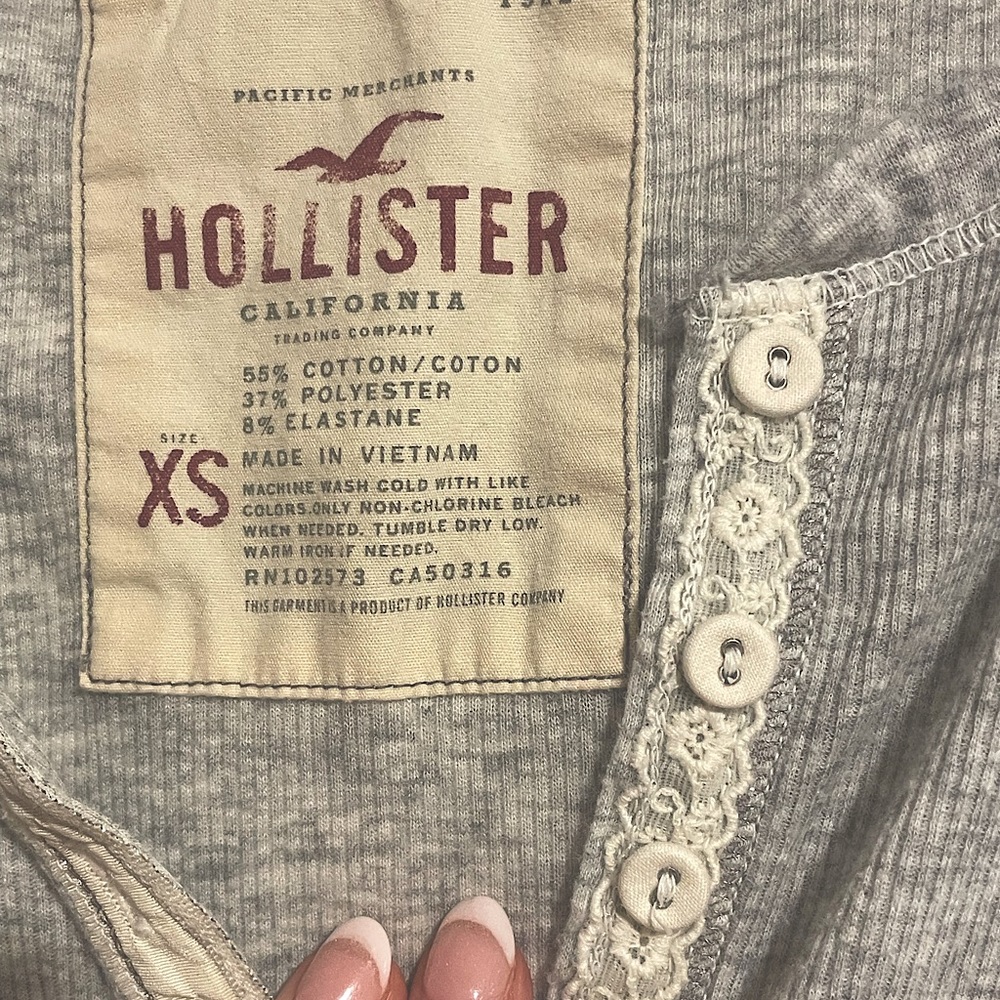 Hollister Henley Long Sleeve